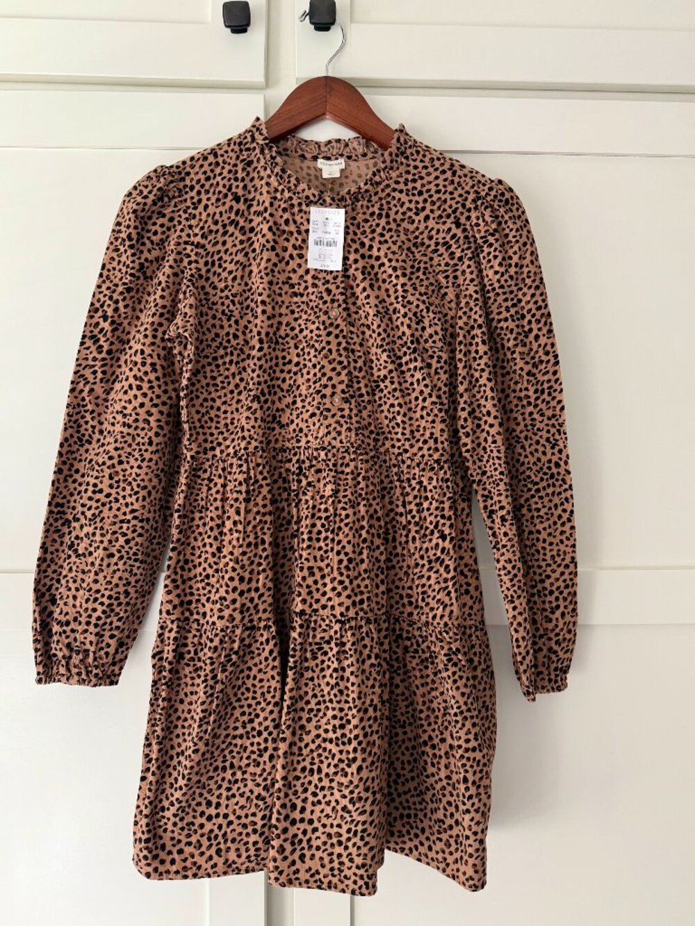 NWT Crewcuts J.Crew Girls Leopard Dress Size 14